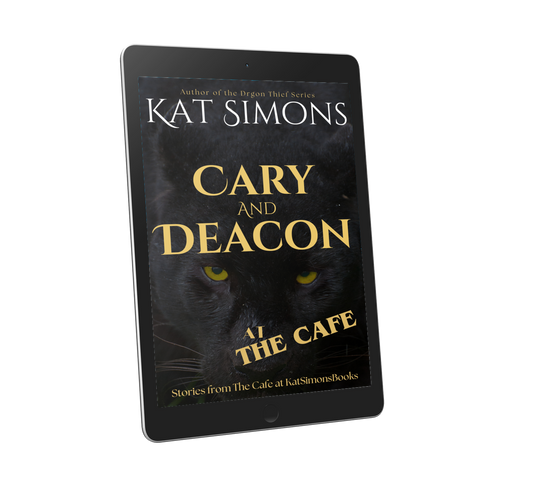 Cary and Deacon at the Cafe