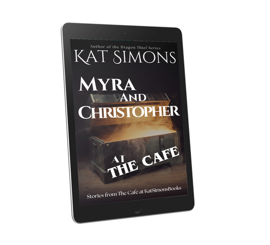 Myra and Christopher at the Cafe