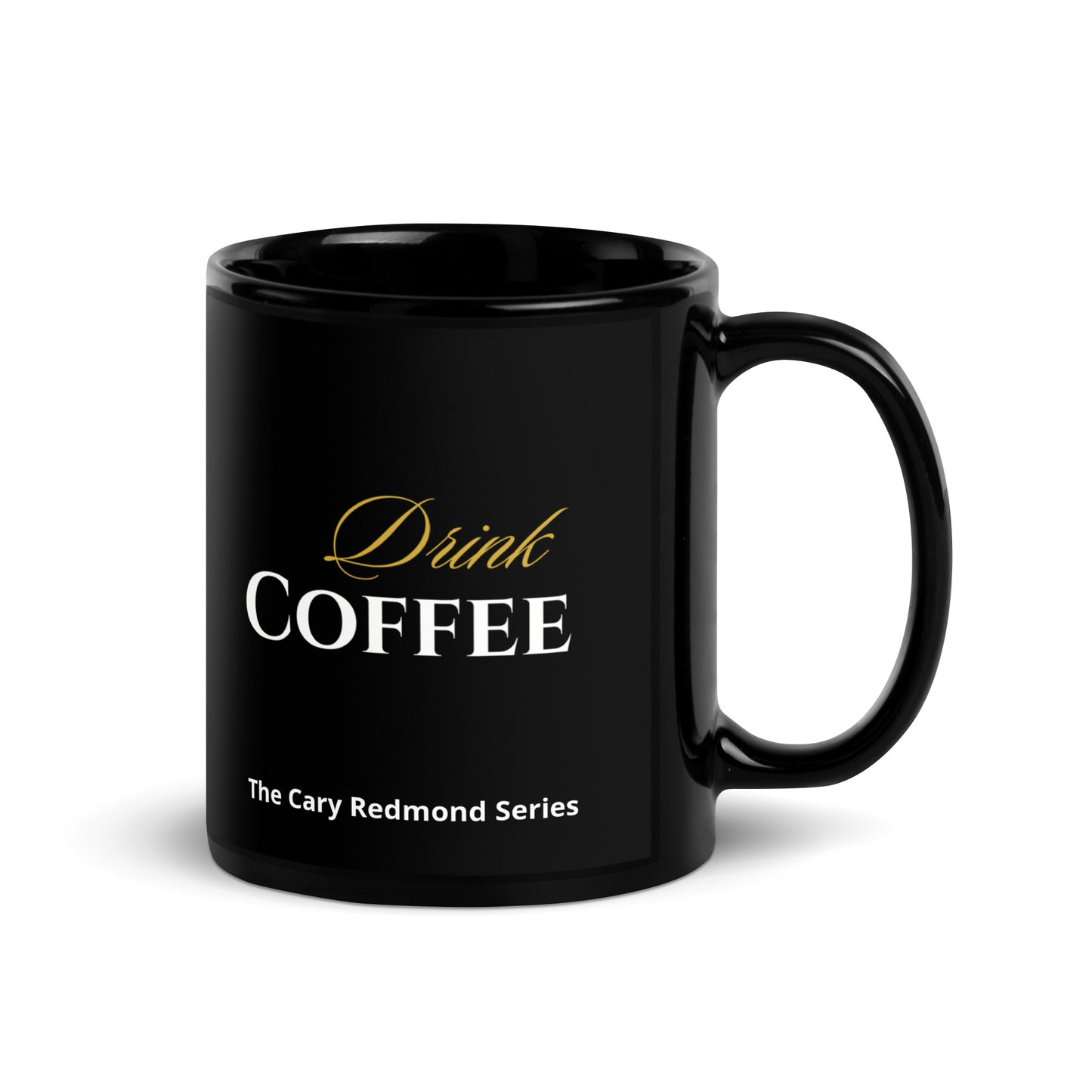 Got Trouble Drink Coffee Black Glossy Mug