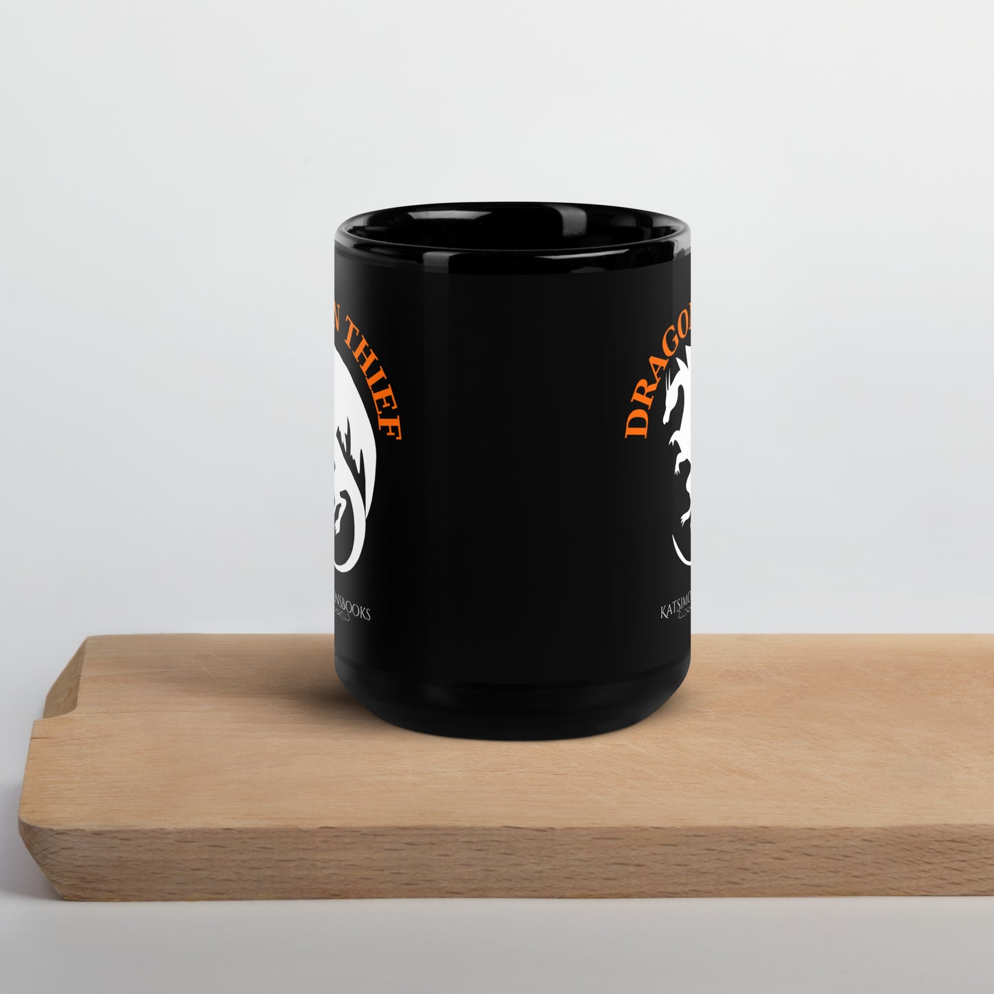 Dragon Thief Black Glossy Mug