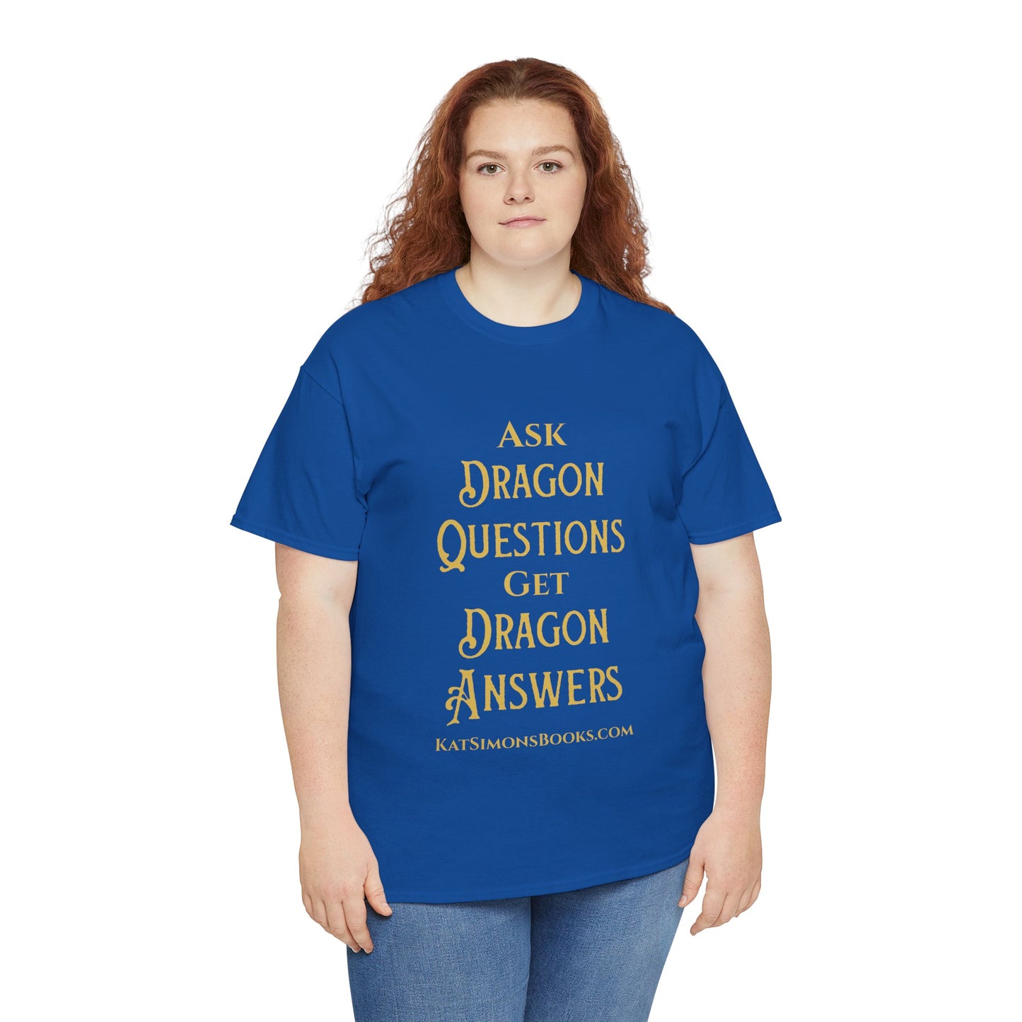 Ask Dragon Questions Unisex Heavy Cotton Tee