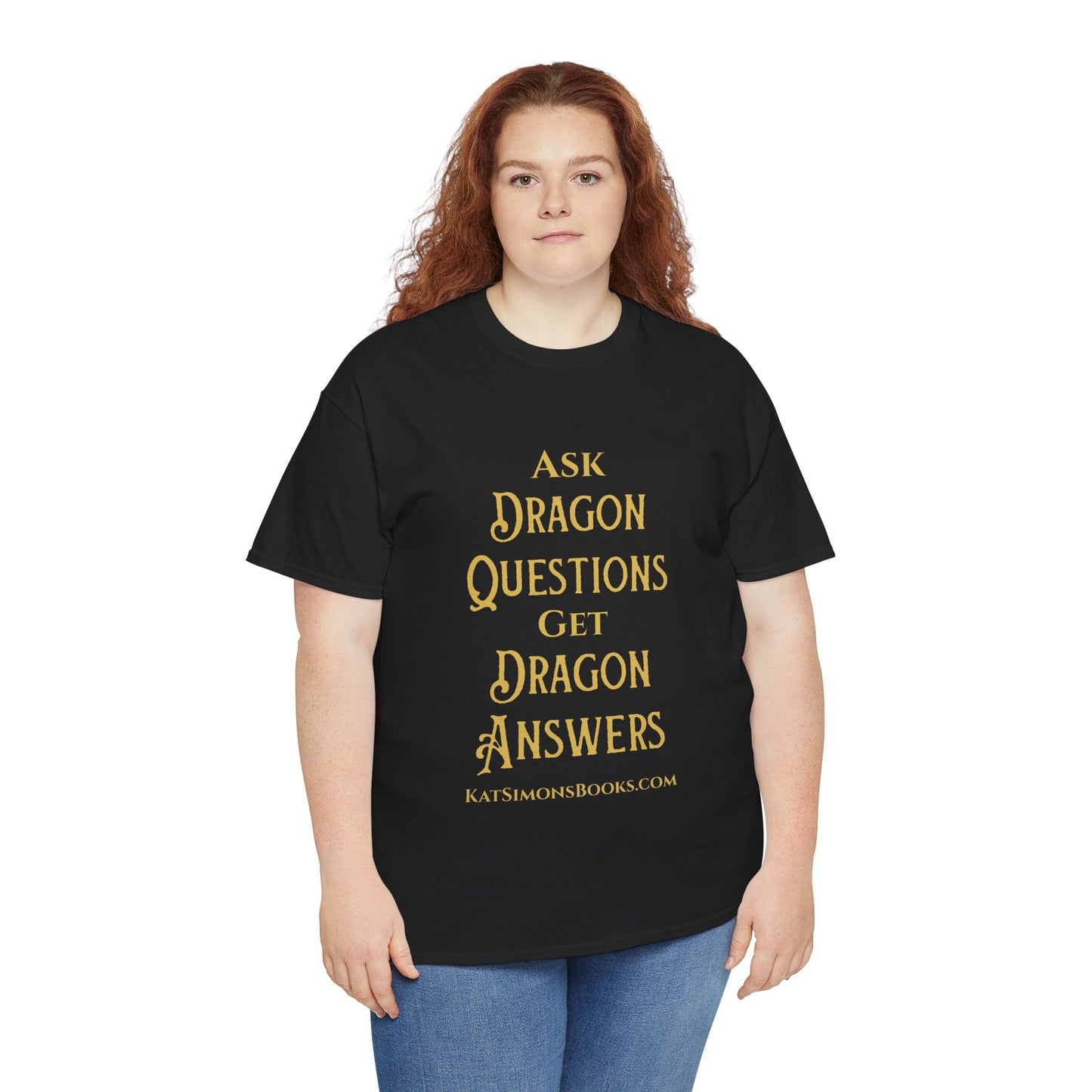 Ask Dragon Questions Unisex Heavy Cotton Tee