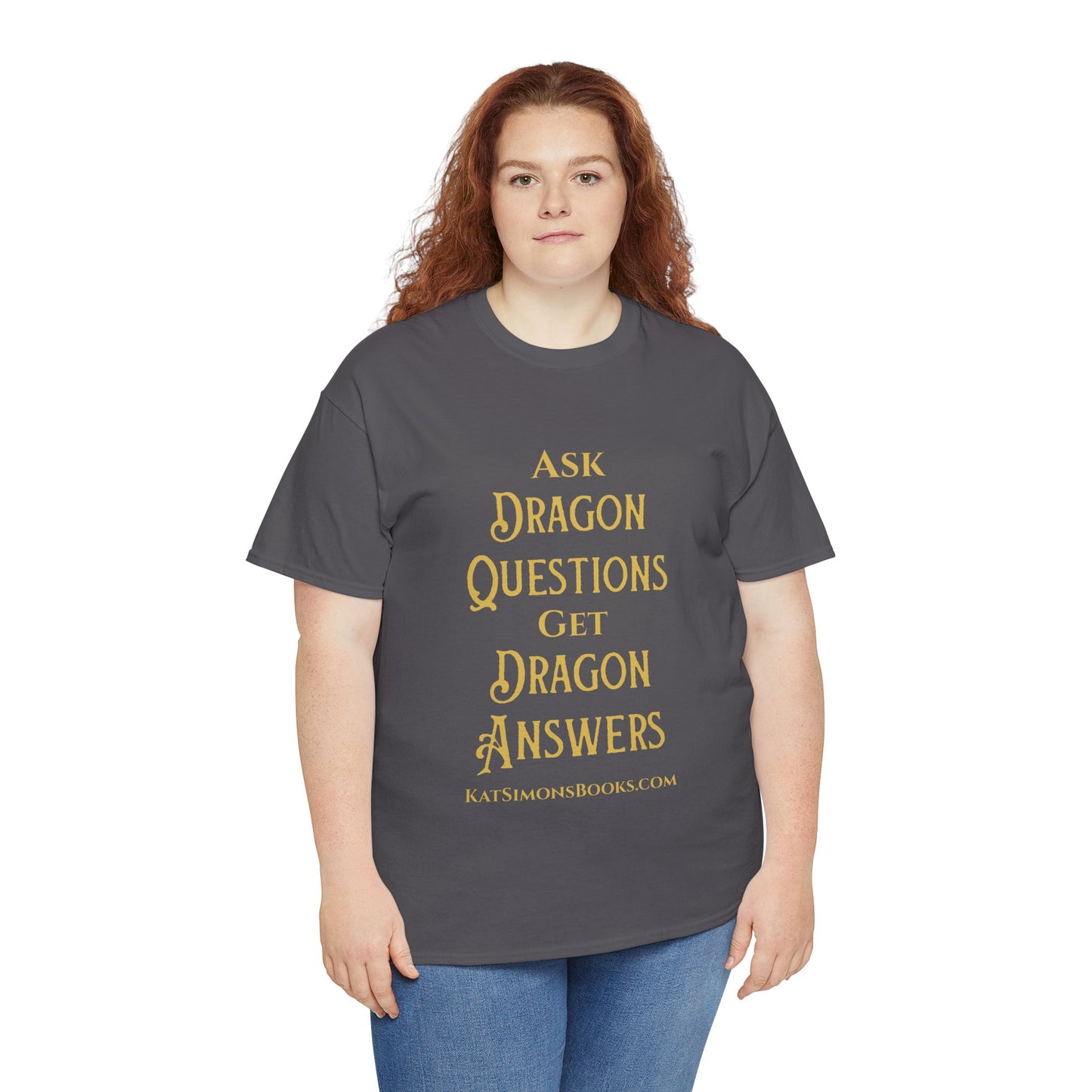 Ask Dragon Questions Unisex Heavy Cotton Tee