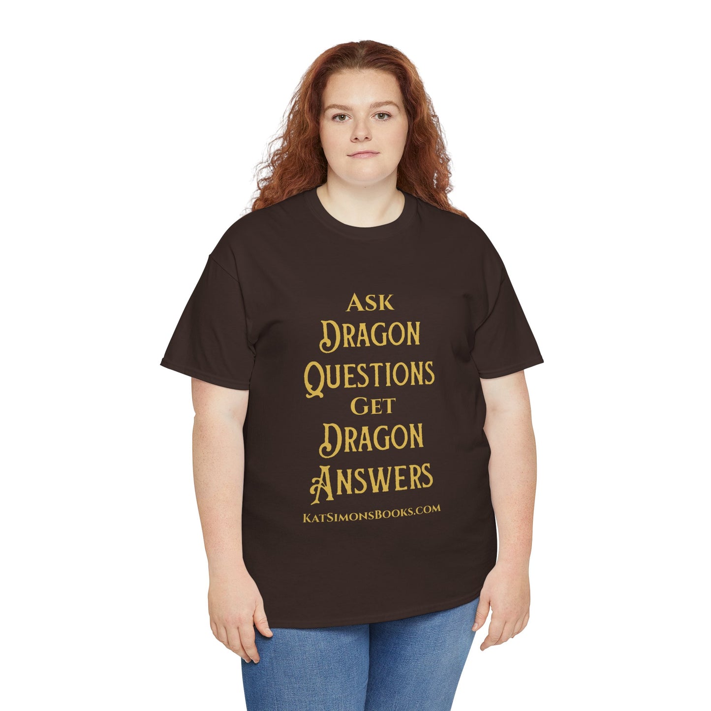 Ask Dragon Questions Unisex Heavy Cotton Tee