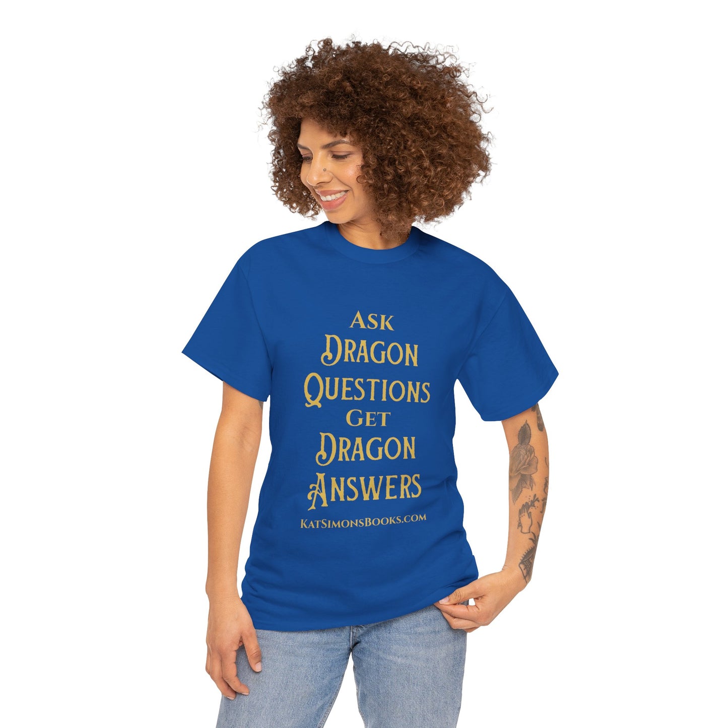 Ask Dragon Questions Unisex Heavy Cotton Tee