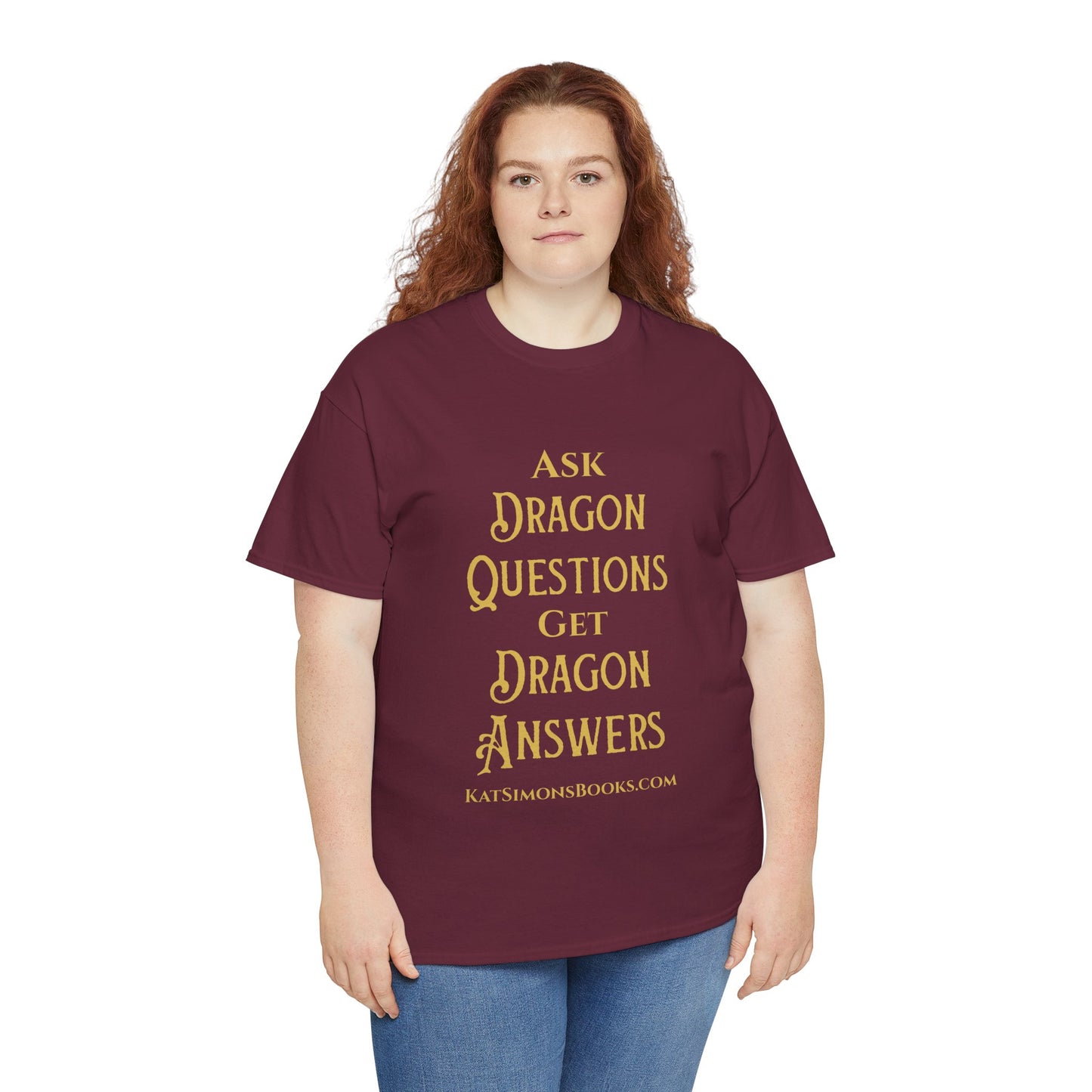Ask Dragon Questions Unisex Heavy Cotton Tee