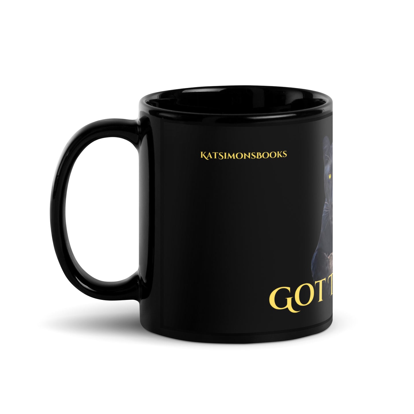 Got Trouble? Black Glossy Mug